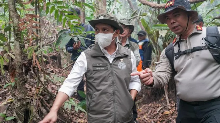 Menhut Raja Juli di kawasan Taman Nasional Tanjung Puting, Kalimantan Tengah