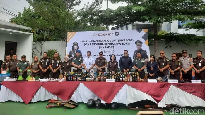 Pemusnahan barang bukti dilakukan di Kejari Samarinda
