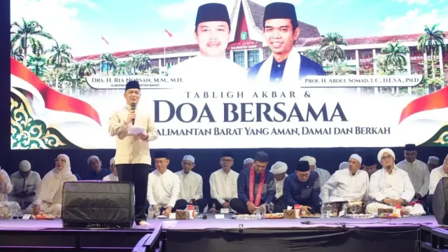 UAS Hadiri Tabligh Akbar di Pontianak, Gubernur Norsan Ajak Warga Jaga Kalbar