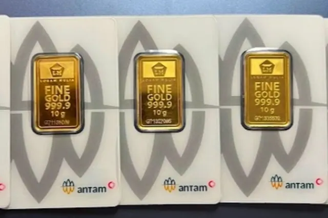 Harga Emas Antam Hari Ini Turun Rp4.000, 1 Gram Jadi Rp2,55 Juta